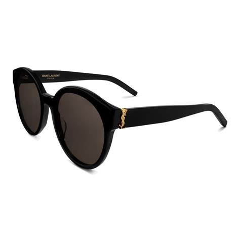 occhiali da sole acetato nero ysl